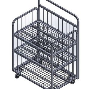 Egg Trolley 3 Tier